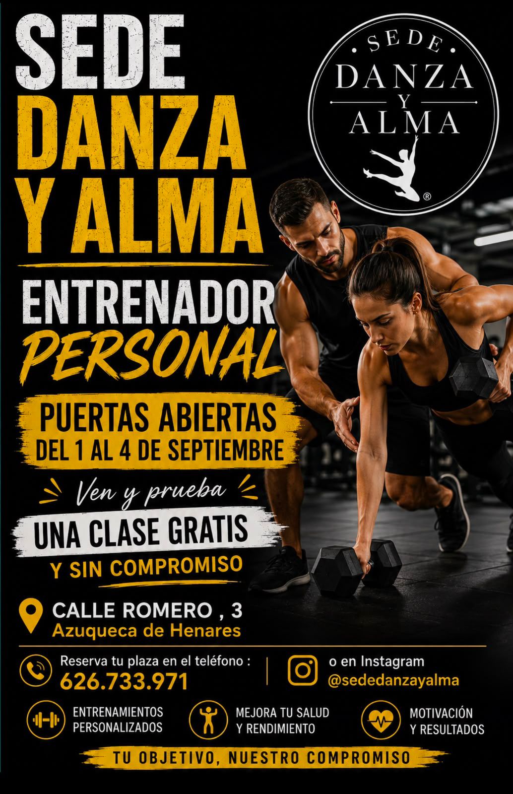 Cartel oficial Entrenamiento Personal & Crossfit