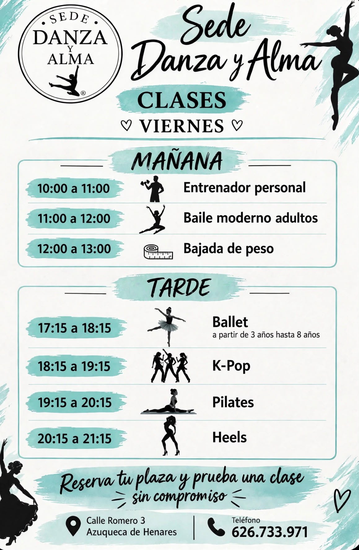 Cartel Horarios Viernes